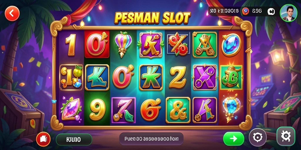 Tampilan gameplay Slot di 6CF yang menarik dan penuh warna.