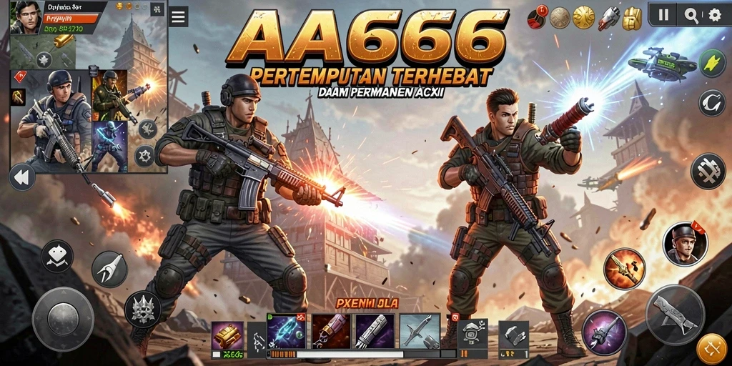 Tampilan gameplay seru dari AA666 yang penuh aksi dan tantangan.