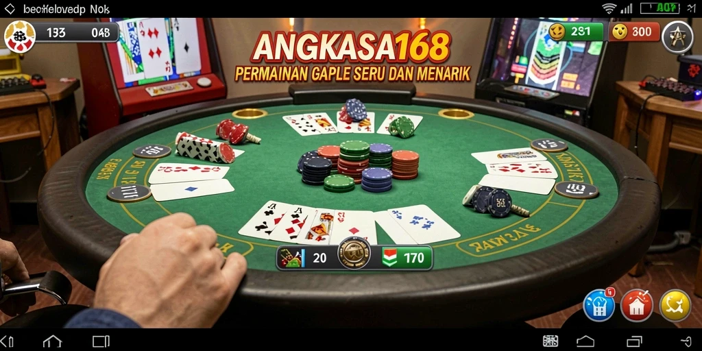 Tampilan gameplay Gaple yang seru dan interaktif.