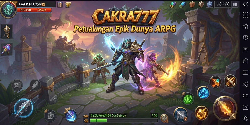 Gameplay dinamis dan seru dalam petualangan ARPG CAKRA777.