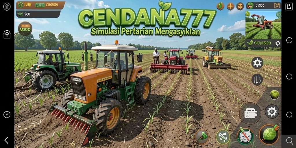 Tangkapan layar CENDANA777 menunjukkan pengalaman gameplay bertani yang seru dan menyenangkan.
