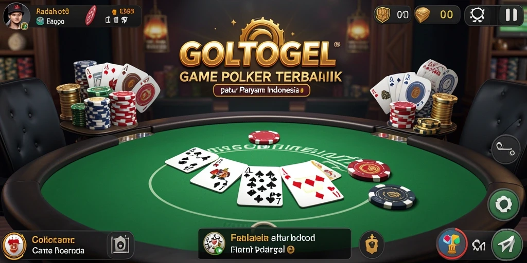 Screenshot GOLTOGEL menampilkan gameplay Poker yang seru dan menegangkan.