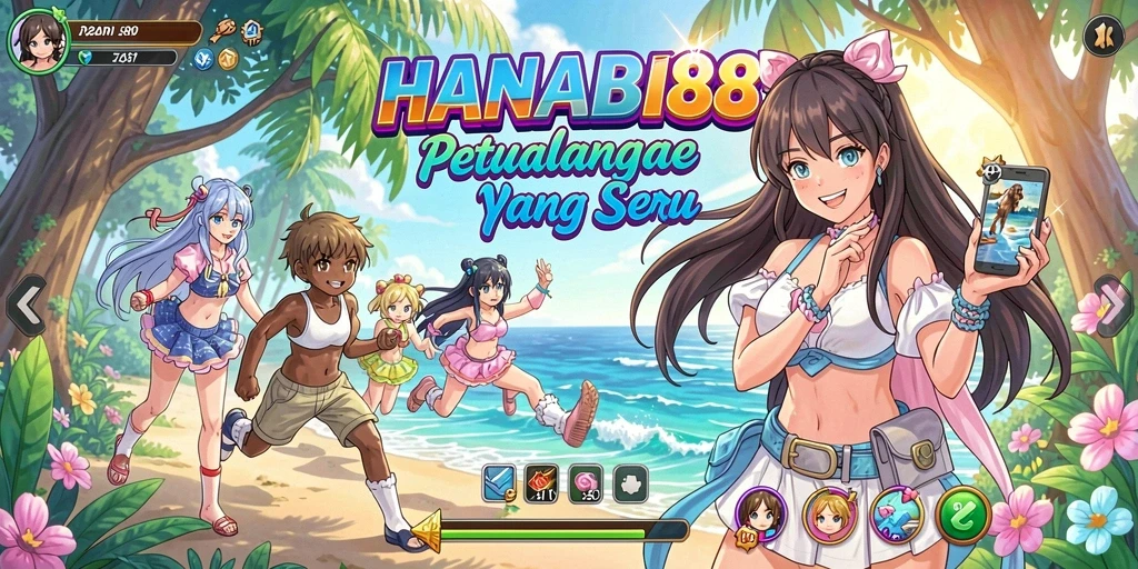 Screenshot dari gameplay <strong>HANABI88</strong> yang menampilkan aksi menarik karakter Anime.