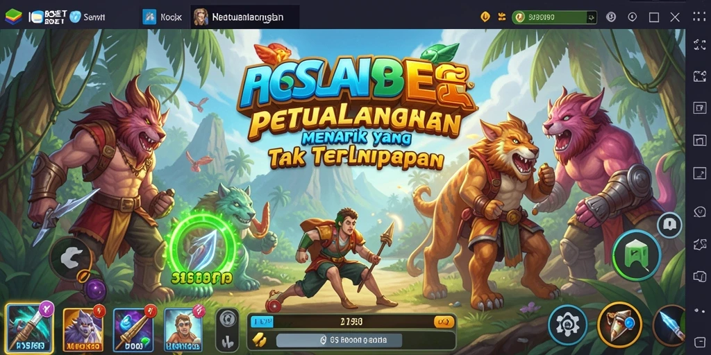 Tangkapan layar menampilkan aksi seru dalam petualangan IOSBET.
