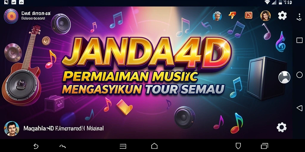 Tampilan gameplay JANDA4D yang mengasyikkan saat memainkan lagu.