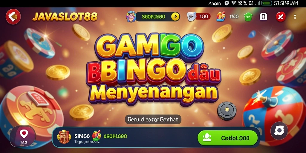 Tangkapan layar utama menampilkan serunya gameplay Bingo di JAVASLOT88.
