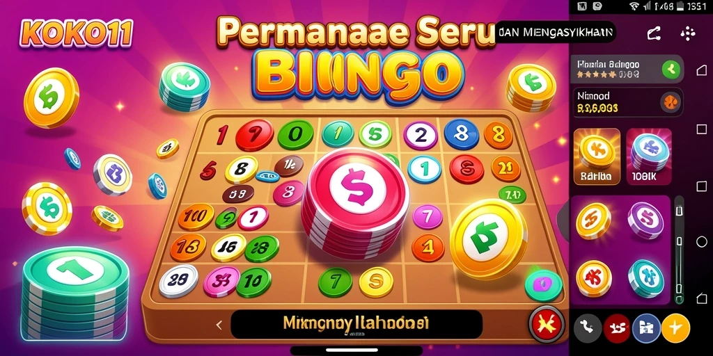 Tampilan gameplay KOKO11 yang menarik dengan elemen Bingo yang seru.