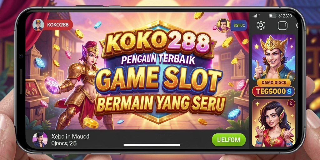 Screenshot utama KOKO288 menampilkan gameplay Slot yang mendebarkan dan interaktif.