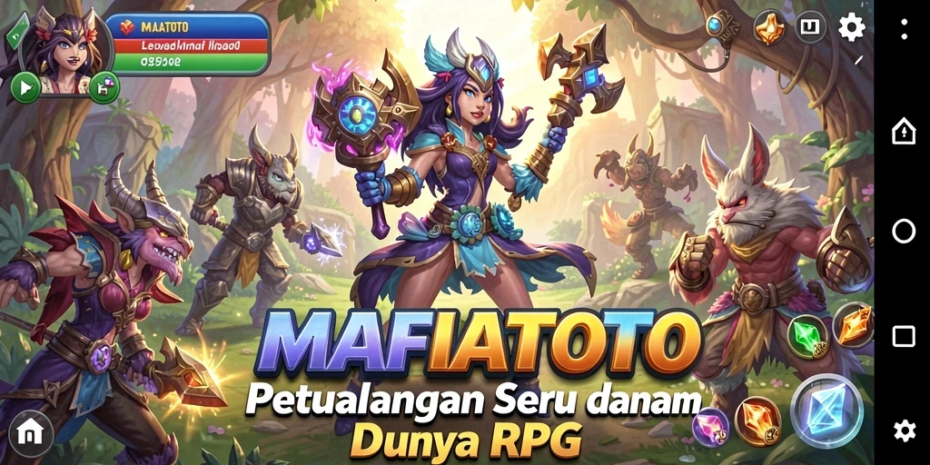 Screenshot menunjukkan pemain beraksi dalam pertempuran RPG yang seru.