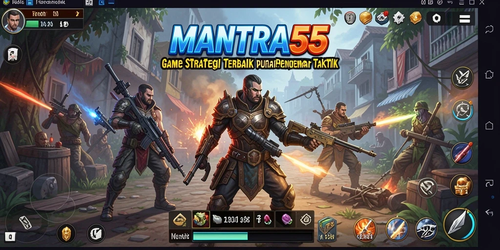 Tampilan gameplay MANTRA55 yang menunjukkan strategi yang mendebarkan.
