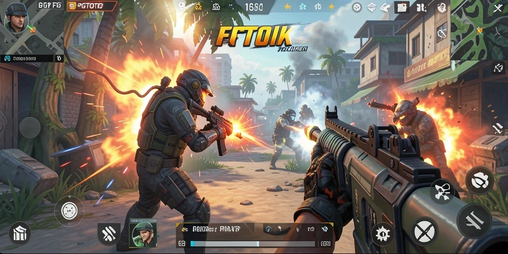 Tampilan aksi mendebarkan di PGTOTO dengan gameplay FPS.