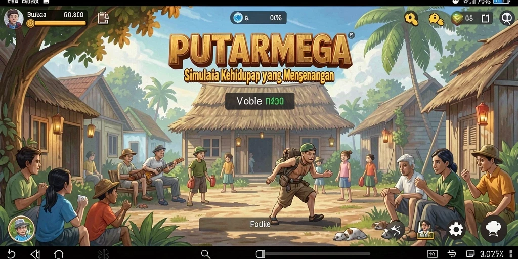 Tampilan gameplay menarik dari PUTARMEGA yang penuh dengan aksi dan interaksi.