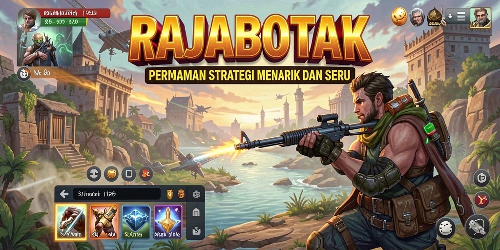 Tampilan permainan RAJABOTAK dengan strategi yang mendebarkan.