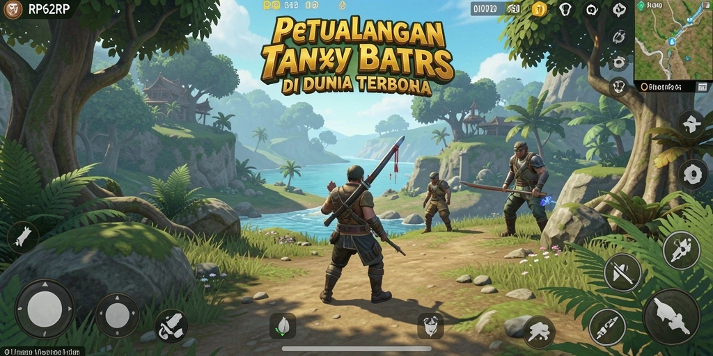 Tampilan permainan RP62RP dalam dunia terbuka yang menakjubkan.