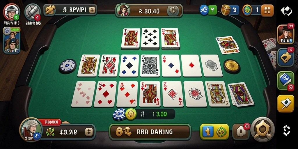 Tampilan gameplay seru dalam permainan Domino RPVIP1.