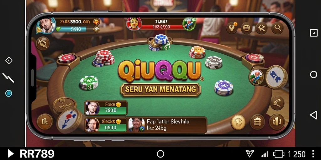 Screenshot menampilkan gameplay QiuQiu yang menarik dan kompetitif.