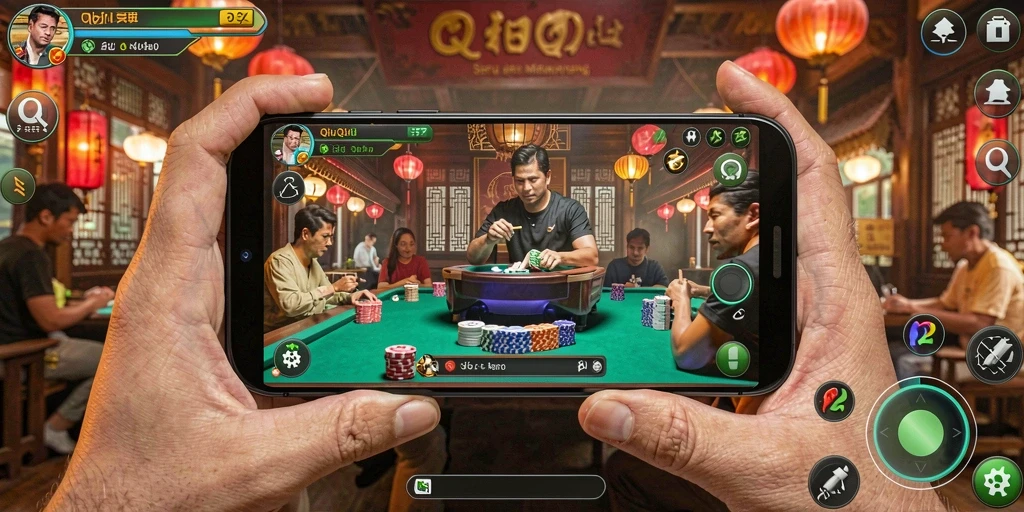 Tangkapan layar utama S13 menunjukkan aksi gameplay QiuQiu yang mendebarkan.