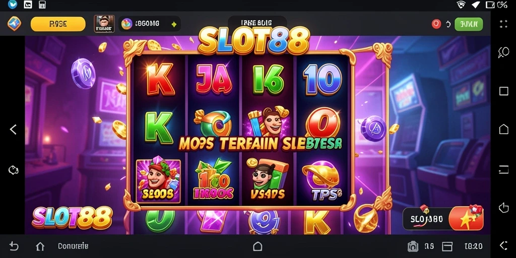 Screenshot gameplay <strong>SLOT88</strong> yang menunjukkan keseruan bermain slot.