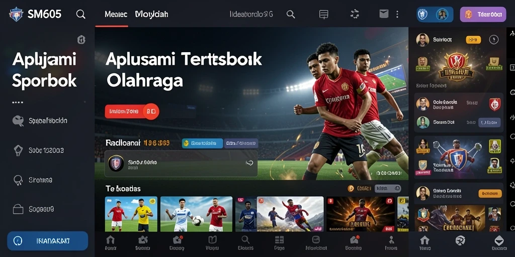 Tampilan gameplay Sportsbook SM605 yang menarik dan interaktif.