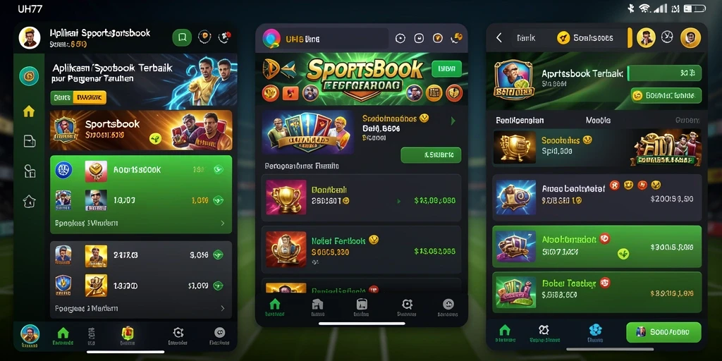 Tampilan gameplay UH77 yang menarik saat melakukan taruhan olahraga.